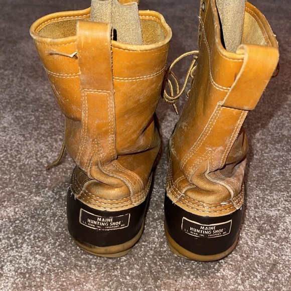 Vintage LL Bean Maine Hunting Shoe Duck Boots Mens Size 7 - Picture 2 of 6